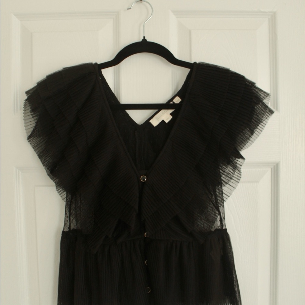Forever That Girl Ruffled Button-Front Blouse - Picture 4 of 5